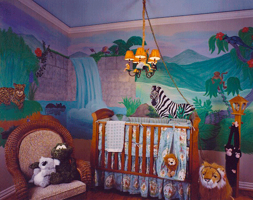 Фотообои в интерьере детской комнаты