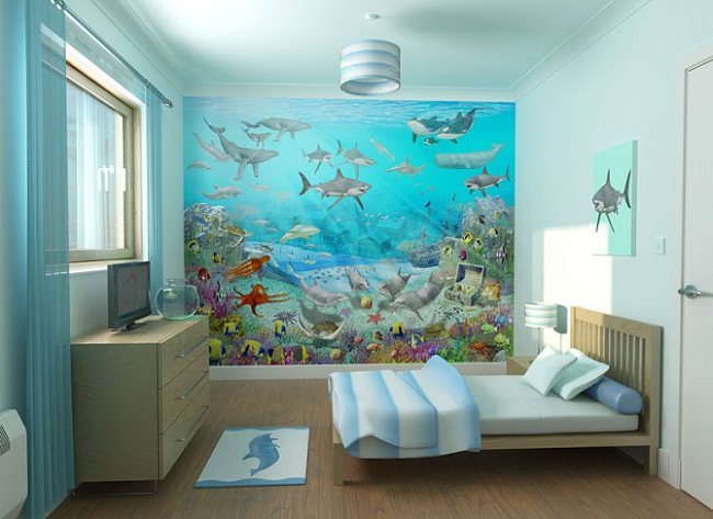 детская комната в морском стиле