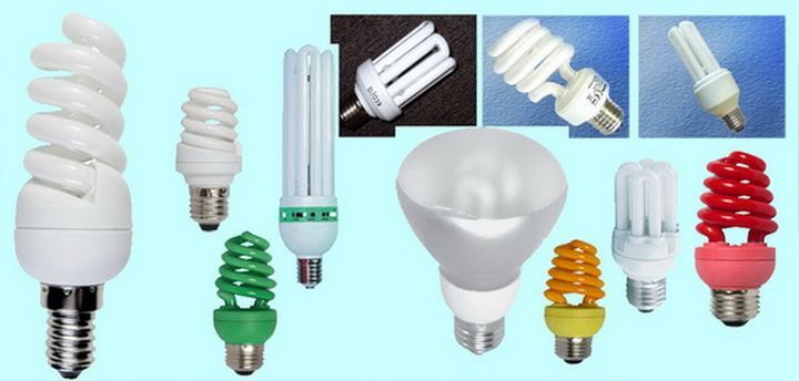 Разнообразие форм и размеров энергосберегающих ламп
